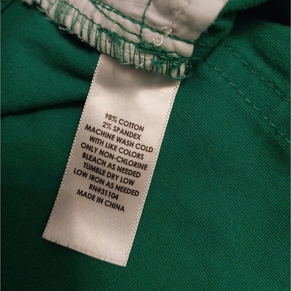 Crown & Ivy Christmas Green Skinny Mid Rise Jeans Sz 2 - Picture 5 of 11